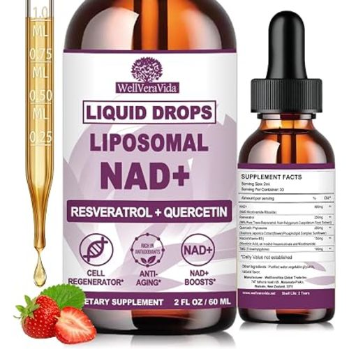 NAD+ Supplement for Women Men, Liquid Nad⁺ Plus Resveratrol,NMN Alternative