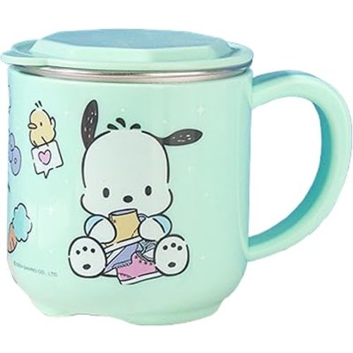 Pochacco ABS Stainless Steel Cup with Lid, 260ml
