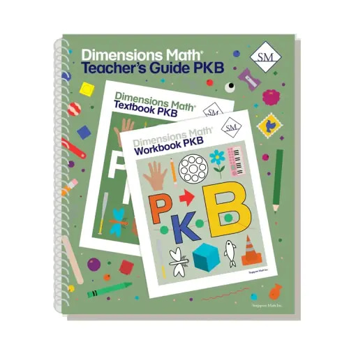 Dimensions Math Teacher's Guide Pre-KB | Singapore Math Inc. [Spiral-bound]