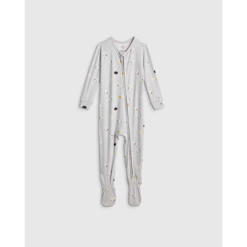 Bamboo Footie Pajama - Baby in Banana Cream