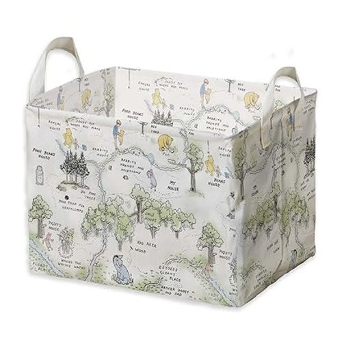 Winnie Nursery Baby Stuff, Winnie Storage Basket, Winnie Nursery Storage Baske Storage Basket With A Waterproof PE Coating, Storage Baskets Suitable For Bathroom and Bedroom