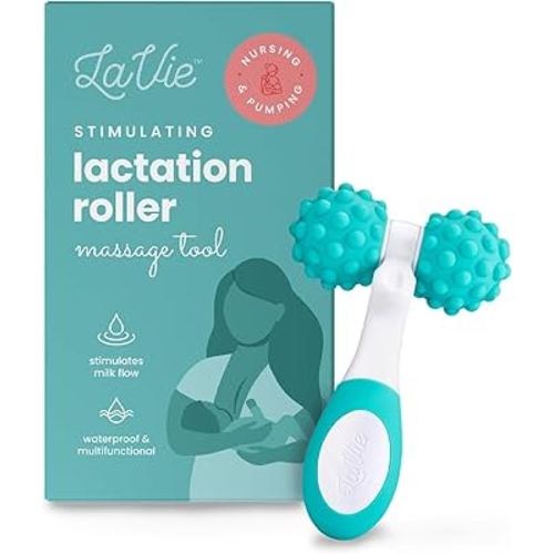 LaVie 5-in-1 Lactation Massager Roller, Manual Massage Roller, Breastfeeding Tool to Improve Milk Flow, Discomfort, Breast Massage, Medical Grade