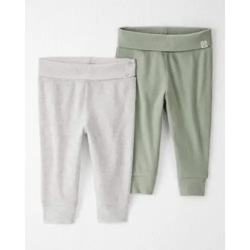 Baby Girl 2-Pack Organic Cotton Grow-With-Me Joggers - Little Planet | Carter's