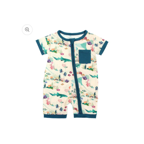 Coral Reef Bamboo Baby Shortie Romper – Emerson and Friends