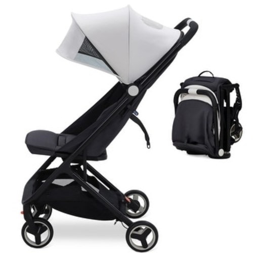 Compact One-Hand Fold Travel Stroller for Airplane Friendly