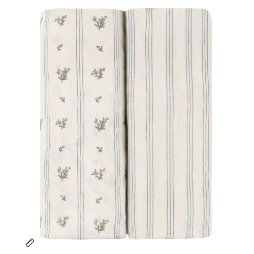 Linear Berry Leaf Bassinet Sheet Set – Ely's & Co.