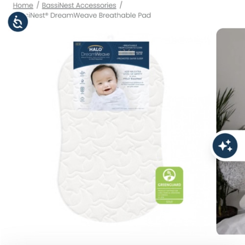 DreamWeave Breathable BassiNest Pad | HALO