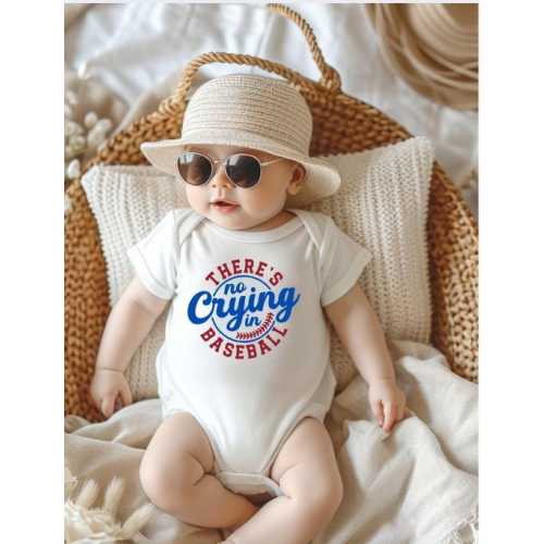No Crying in baseball Onesie®, Funny Sports Baby Outfit, Shower Gift, Gender Reveal, Newborn Photo Prop, Birth Announcement, Baseball