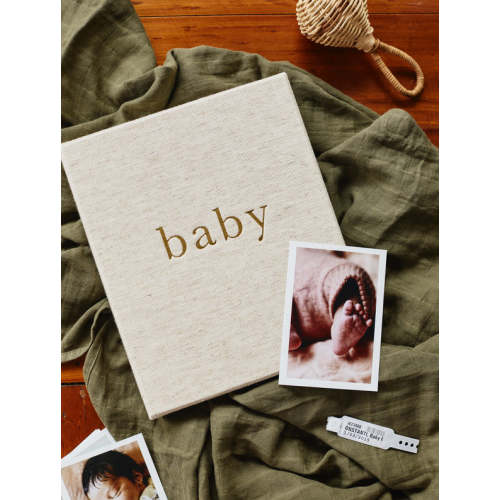 My First Year Baby Journal - Oatmeal - Write To Me AU