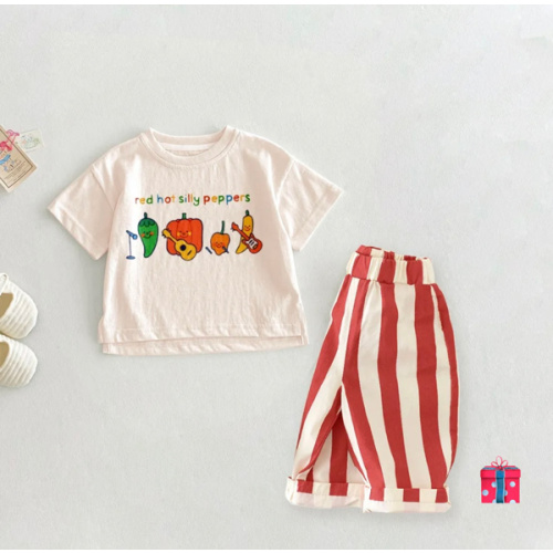 RED HOT SILLY PEPPERS Baby Toddler Chili Peppers 2 Piece Sets