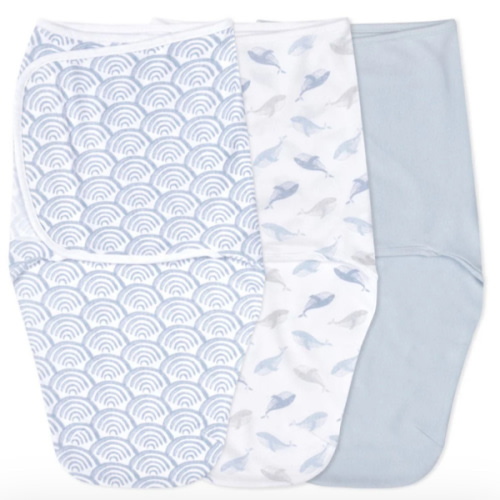 At Sea Easy Swaddle With No Zipper 0-3M | aden + anais