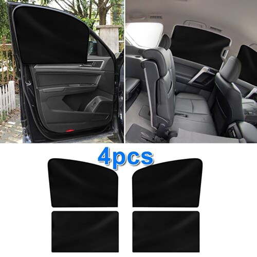 COSTYLE 4 Pack Magnetic Car Window Shade Side Front Rear Window Shade Car Curtain UV Protection Sunshine Blocker Mesh Shield