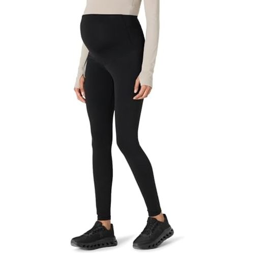 Amazon Essentials Women's Active FormFlex Buttery Soft Maternity Over The Belly Full Length Yoga Workout Pregnancy Leggings