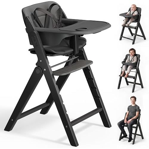 Mamazing GrowPod Pro Wooden Baby High Chair for 6 Months to 220lbs