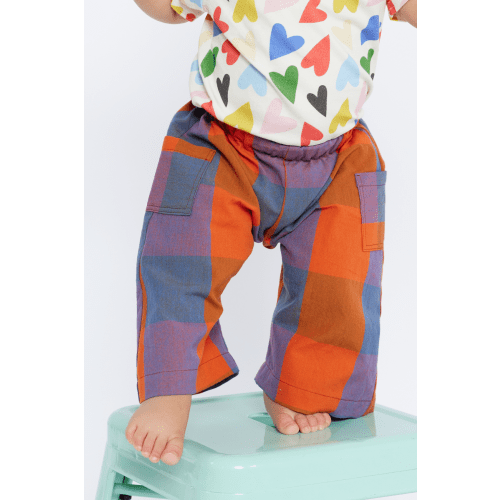 Baby & Kid Cotton Pants - Red Plaid – Lilla Barn Clothing