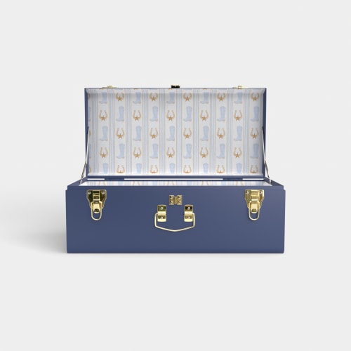 Petite Trunk - Navy - Rodeo's Roundup / Embroidery