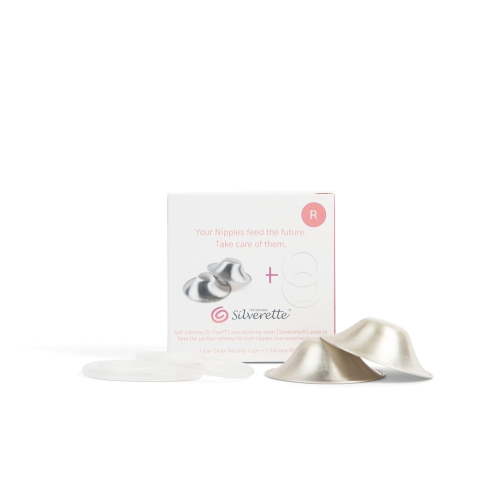Silverette Original Silver Nursing Cups, Size Regular, FDA Registered, Made in Italy, with O Feel rings