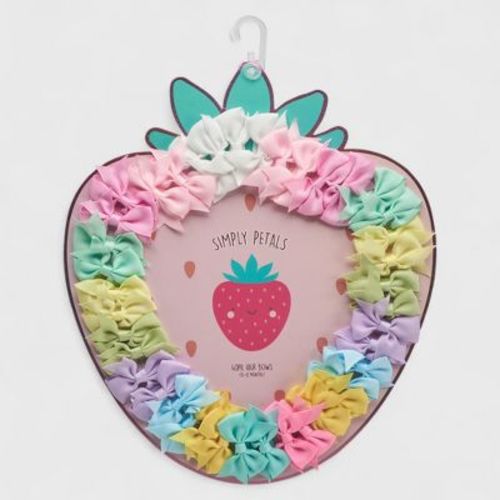 Simply Petals 40-Pack Strawberry Themed Baby Hair Bow Set - Assorted Baby Bows for 0-12 Months, Colorful Clips for Infants, Girl, 40pcs