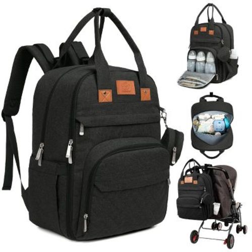 KeaBabies Diaper Bag with Changing Pad - Waterproof Baby Bag, Travel Diaper Bags, Baby Diaper Bag Backpack