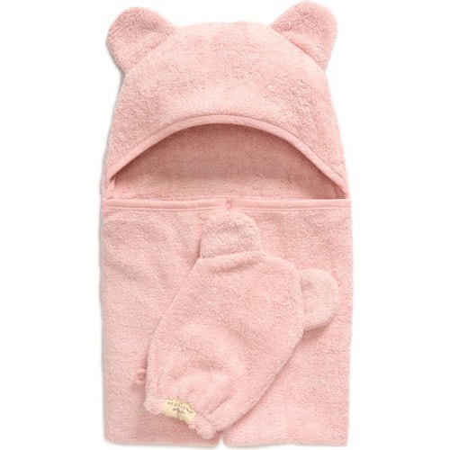 Hooded Towel & Washing Mitt Set