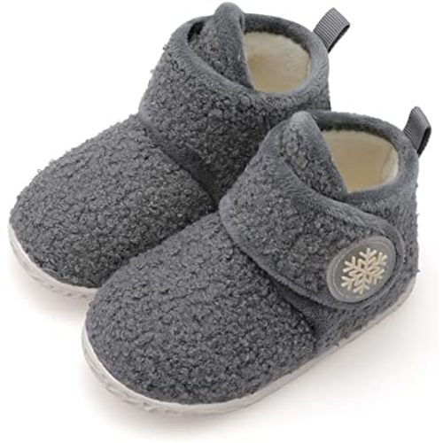 FEETCITY Baby Booties Girls Boys Infant Slippers First Walkers Shoes Warm Socks Newborn Crib Shoes