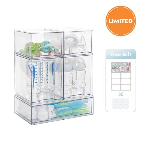 Papablic Smart Baby Bottle Station- Baby Bottle Organizer