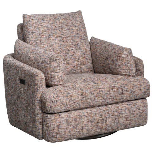 Eastern Shore Crowley Swivel Power Glider Recliner in Rainbow