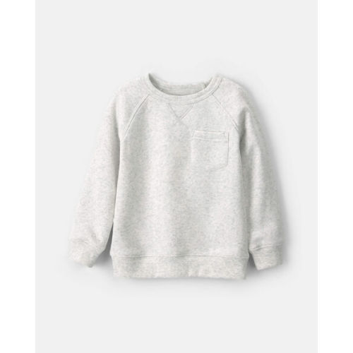 Toddler Boy Fleece Pullover Sweatshirt - Heather Grey | Carter's