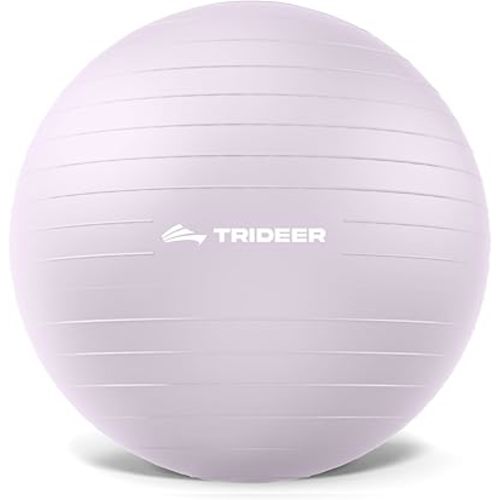Trideer Exercise Ball Yoga Ball,Office Seating & Balance Ball Chair, Stability Ball for Pilates, Physical Therapy,Core Training & Balance Improvement & Stretching