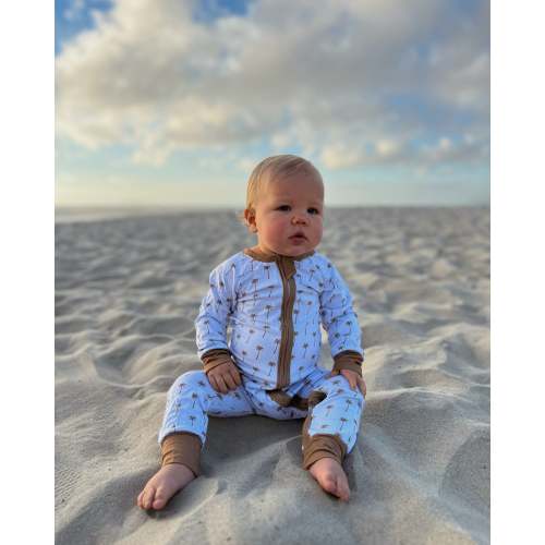 Brown Palm Tree Romper – Bali Beach Co.