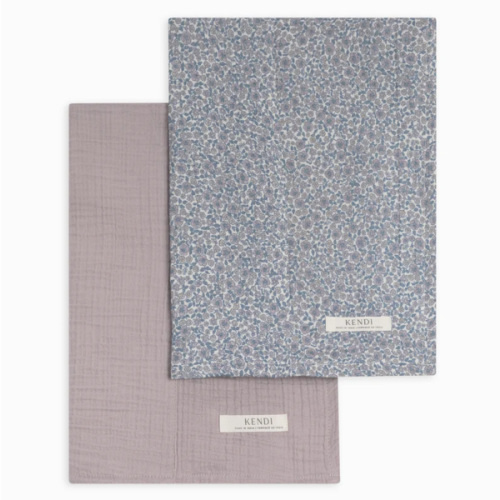 2-Pack Muslin Burp Cloths - Lilla + Gianni Floral