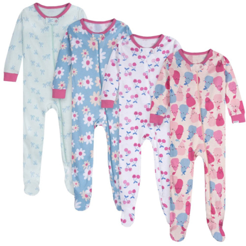 4-Pack Baby Girls Pears Snug Fit Footed Pajamas – Gerber Childrenswear