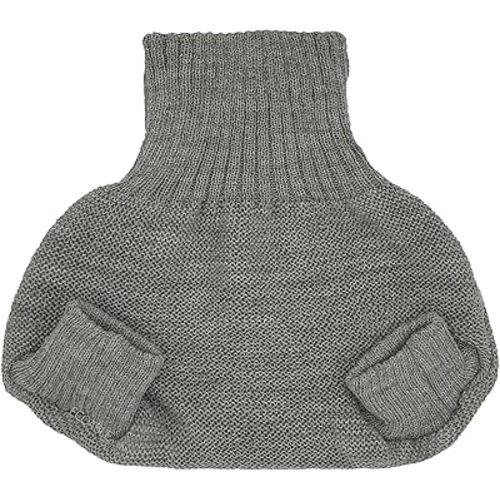 EcoAble Merino Wool Diaper Cover – Organic Overnight Knit Cover | Breathable Natural Fiber | Ideal for Fitted Cloth Diapers (EU62-68, Grey)