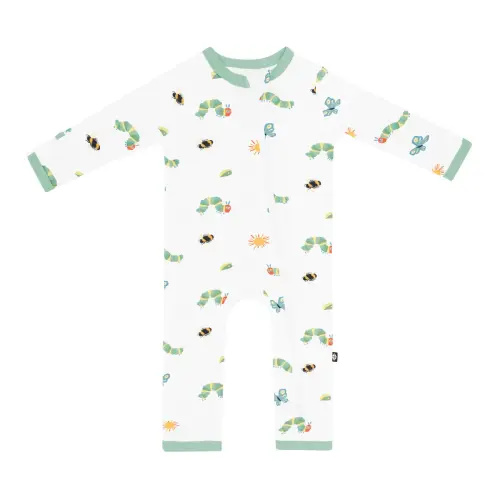 Bamboo Zippered Romper in The Very Hungry Caterpillar, Newborn