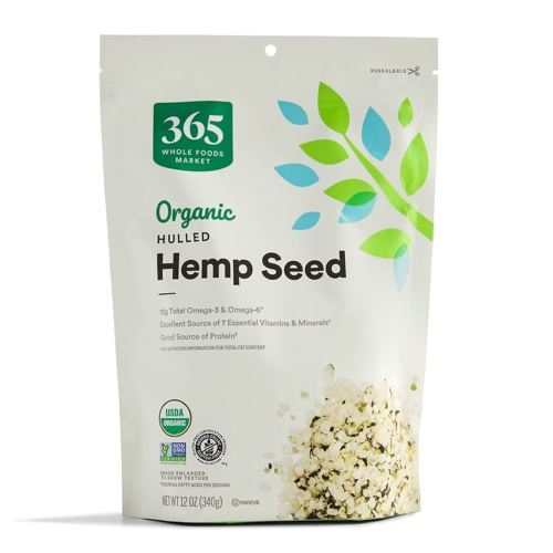 365 by Whole Foods Market, Organic Hulled Hemp Seed, 12 Ounce