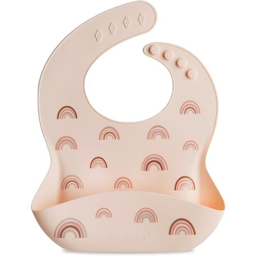 Loulou Lollipop Soft, Waterproof Silicone Feeding Bib for Babies and Toddlers