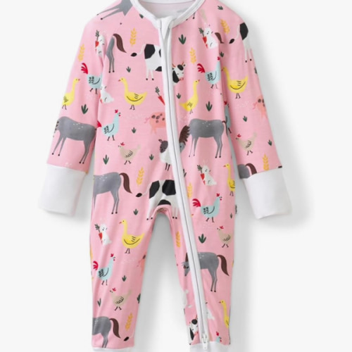 Little Sleepies Pajamas for Baby Boys & Girls, Viscose from Bamboo Baby Pajamas, Preemie & Newborn Sleepers, 2-Way Zipper PJs