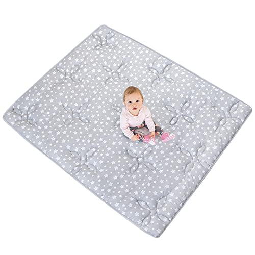 Baby Play Mat Thick Baby Crawling Mat, Large, Non Slip Cushioned Baby Playpen Mat for Playing 72x59 Inches, One-Piece Baby Floor Mat for Babies, Toddlers