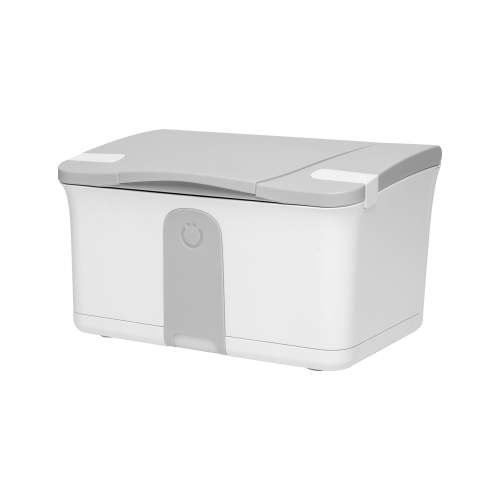 Ubbi Baby Wipes Warmer and Dispenser with Nightlight, Non-Slip, Newborn Baby Essentials, Baby Registry Must Haves, Gray