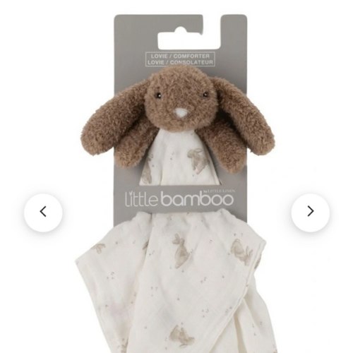 Beau the Bunny Lovie Comforter  in Grey
