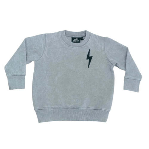 Grey Acid Wash Sweatshirt