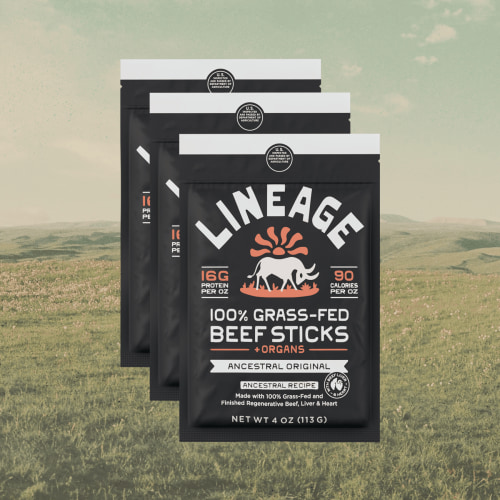 100% Grass-Fed Beef Sticks (Original Flavor)
