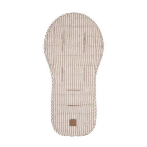 Natural Stripe Universal Linen Pram Liner