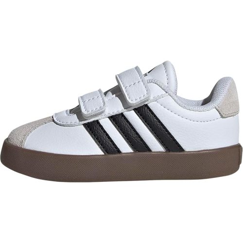 adidas Boys Vl Court 3.0 Slip On Sneakers Shoes Casual - Pink, White
