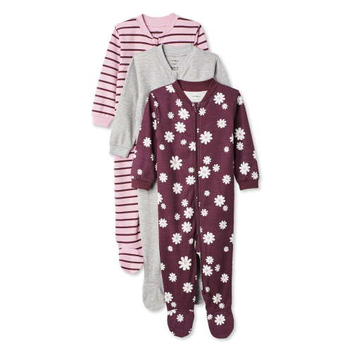 George Baby girls' Sleeper 3-Pack - Walmart.ca