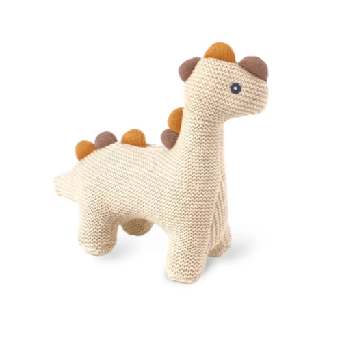 Organic Cotton Dino Stuffed Animal Toy