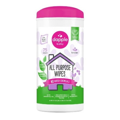 Dapple All Purpose Lavender Cleaning Wipes - 75ct