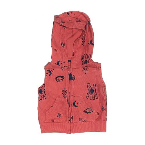 Used Carter 100% Cotton Red Vest 0-3 MO / 3 MO