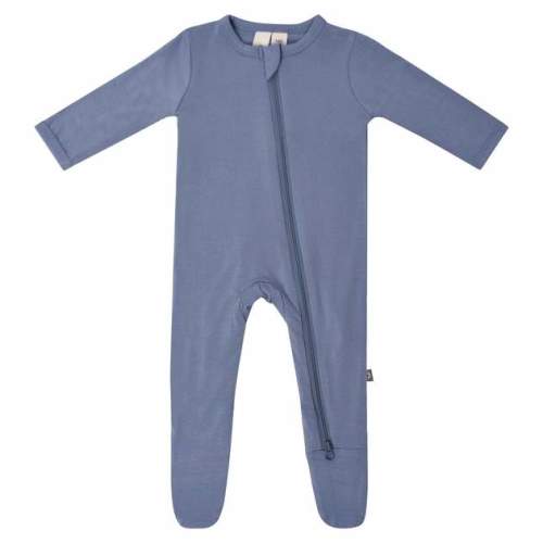 Zippered Footie in Slate– Kyte BABY