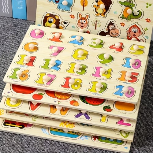 3d wooden puzzle childrens number recognition temu - Temu